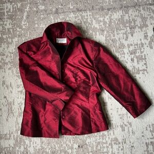 Gianni Shimmery Red Blazer
